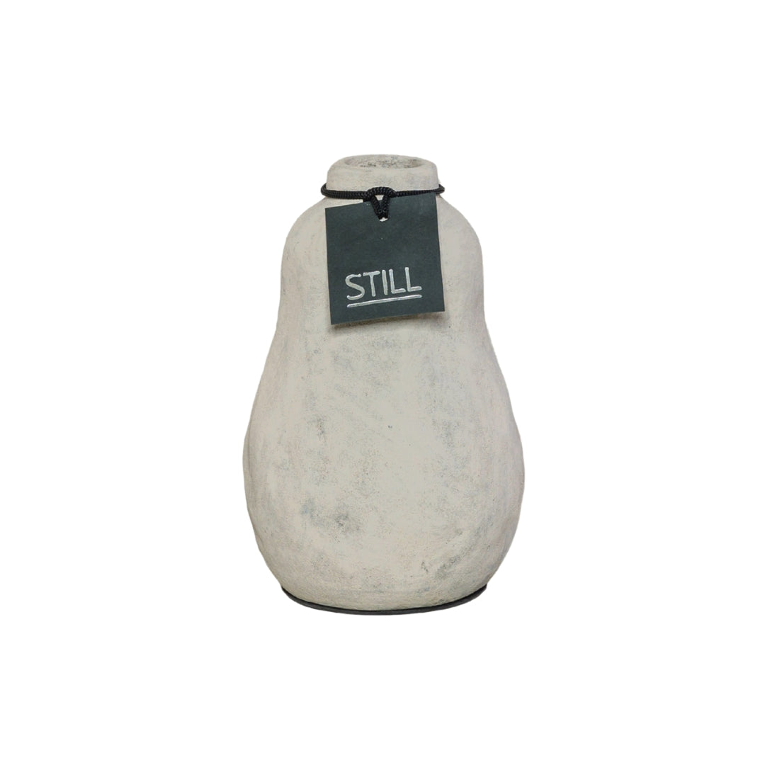 Flesvaas Organische Vorm - Beige - 18x12 cm - STILL