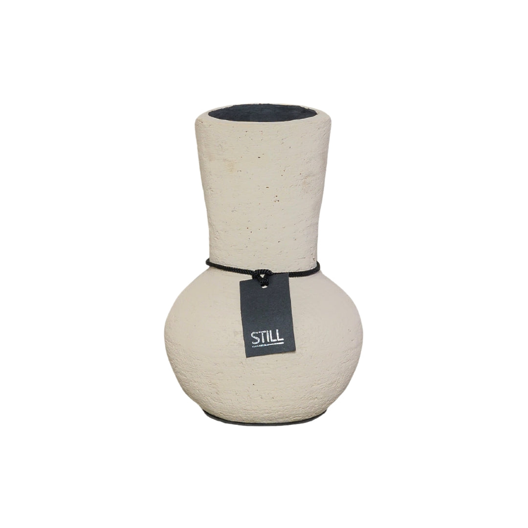 Kleine Flesvaas - Beige - 20x14 cm - STILL
