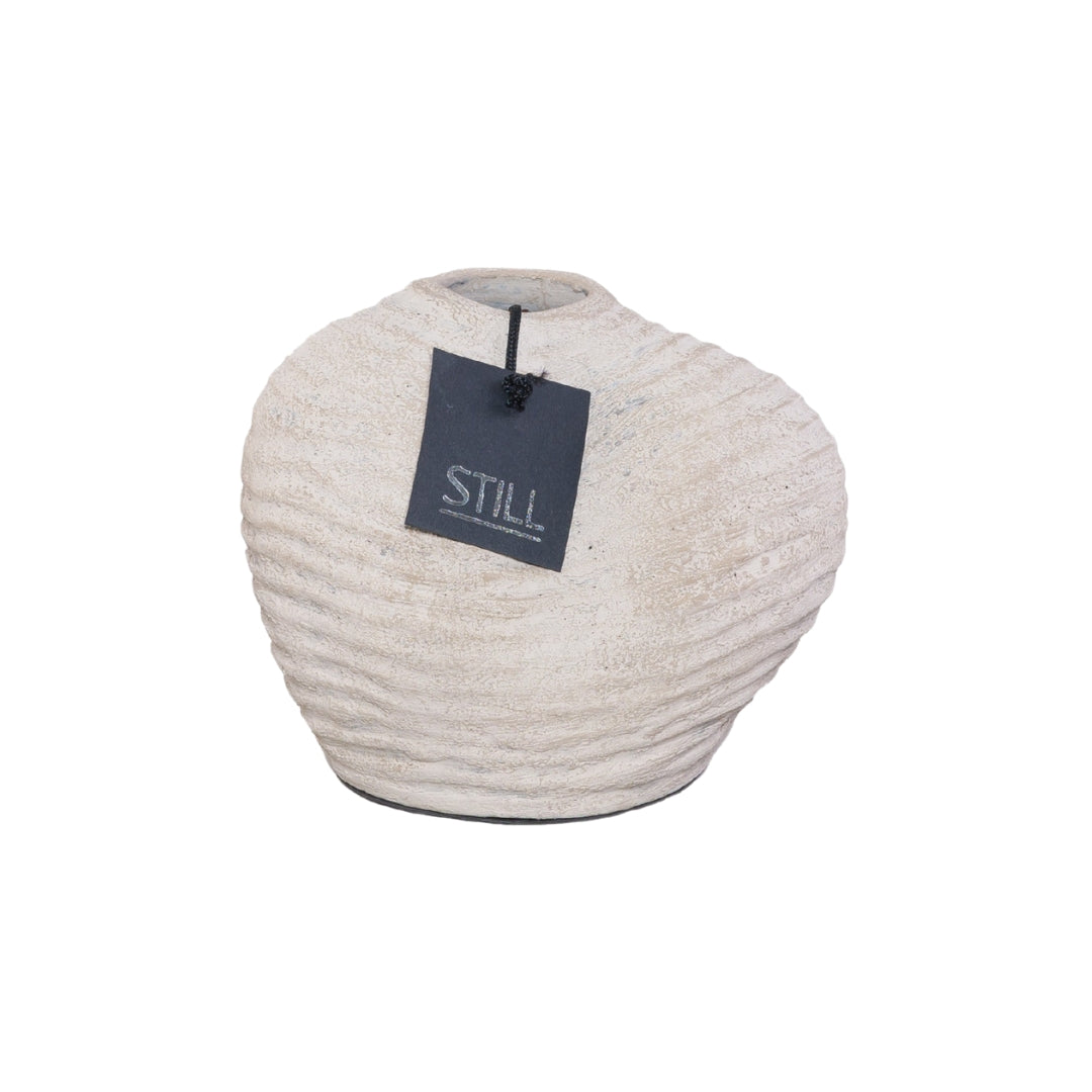 Vaas Organische Vorm - Ribbels - Light - 20x18 cm - STILL