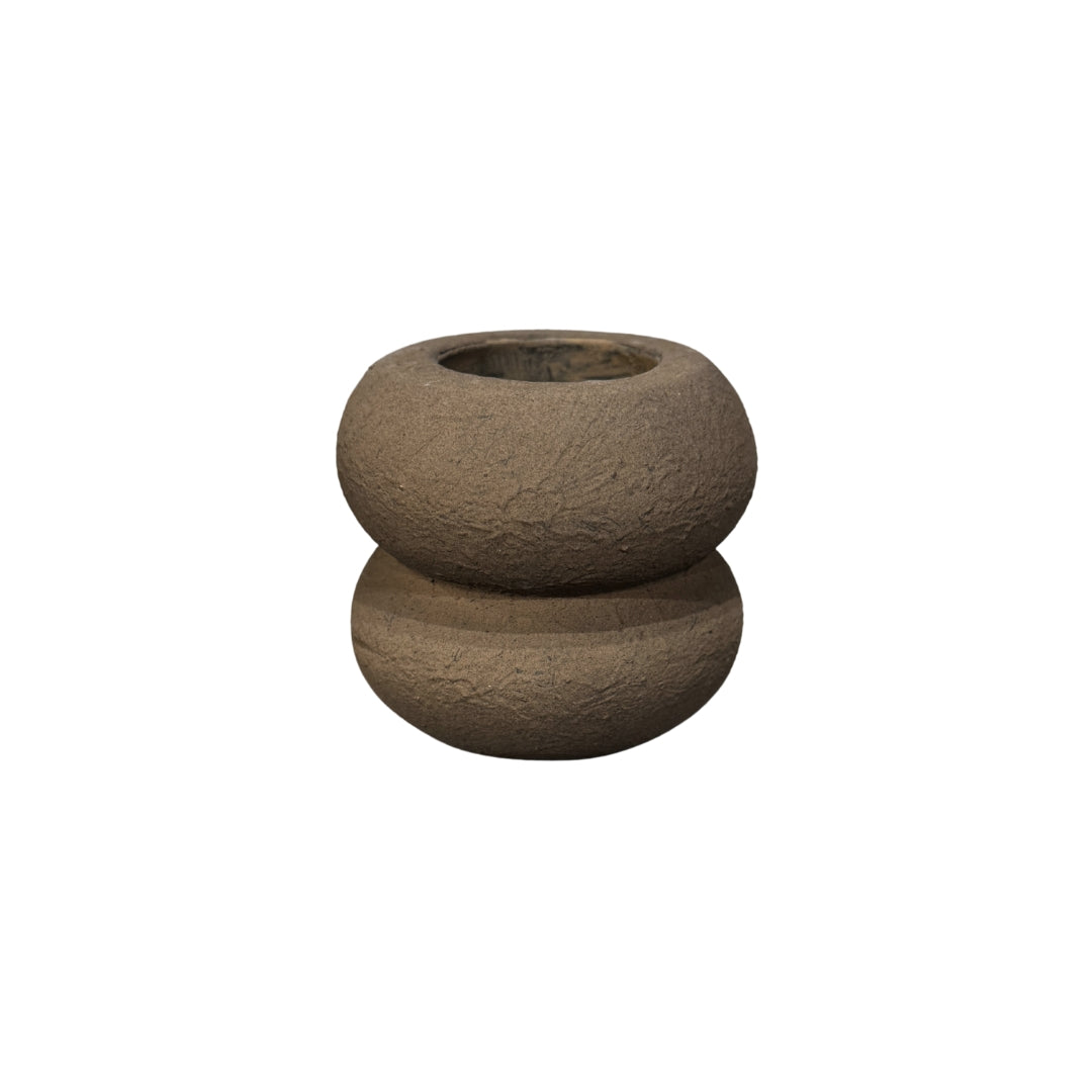 Waxinelichthouder – Theelicht – Rond – Dubbel - 10×8 cm – Espresso - STILL