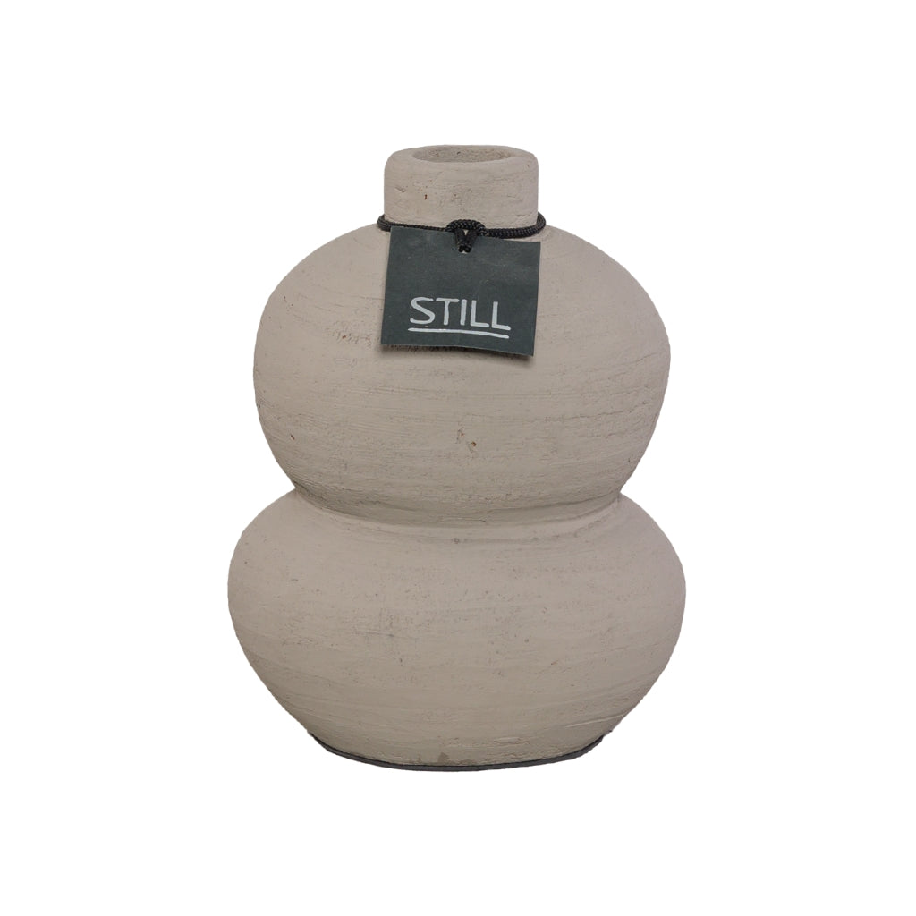 STILL Vaas Gourd Taupe - 22x17 cm