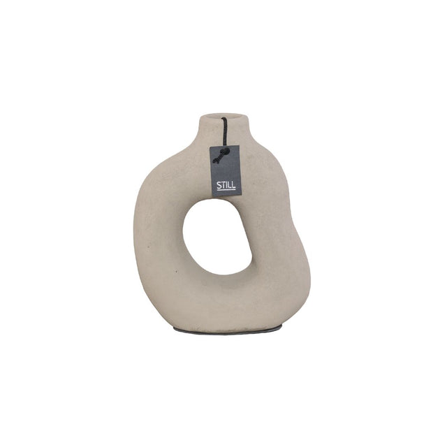 D Vaas - Organische Vorm - Taupe - 23x22 cm - STILL