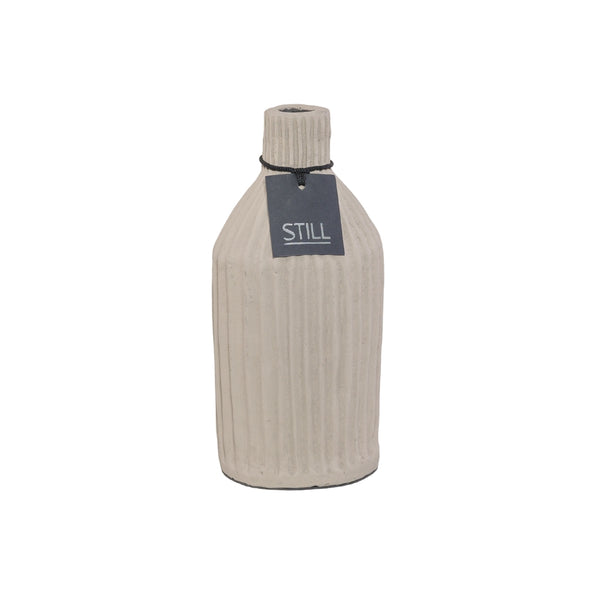 Flaschenvase Linien - Taupe - 28x14 cm - STILL