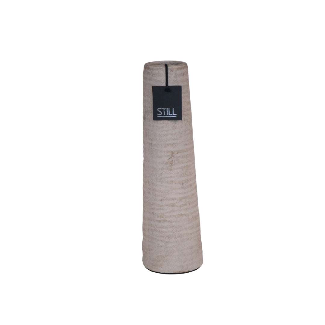 Geribbelde vazen hoog Light 40x12