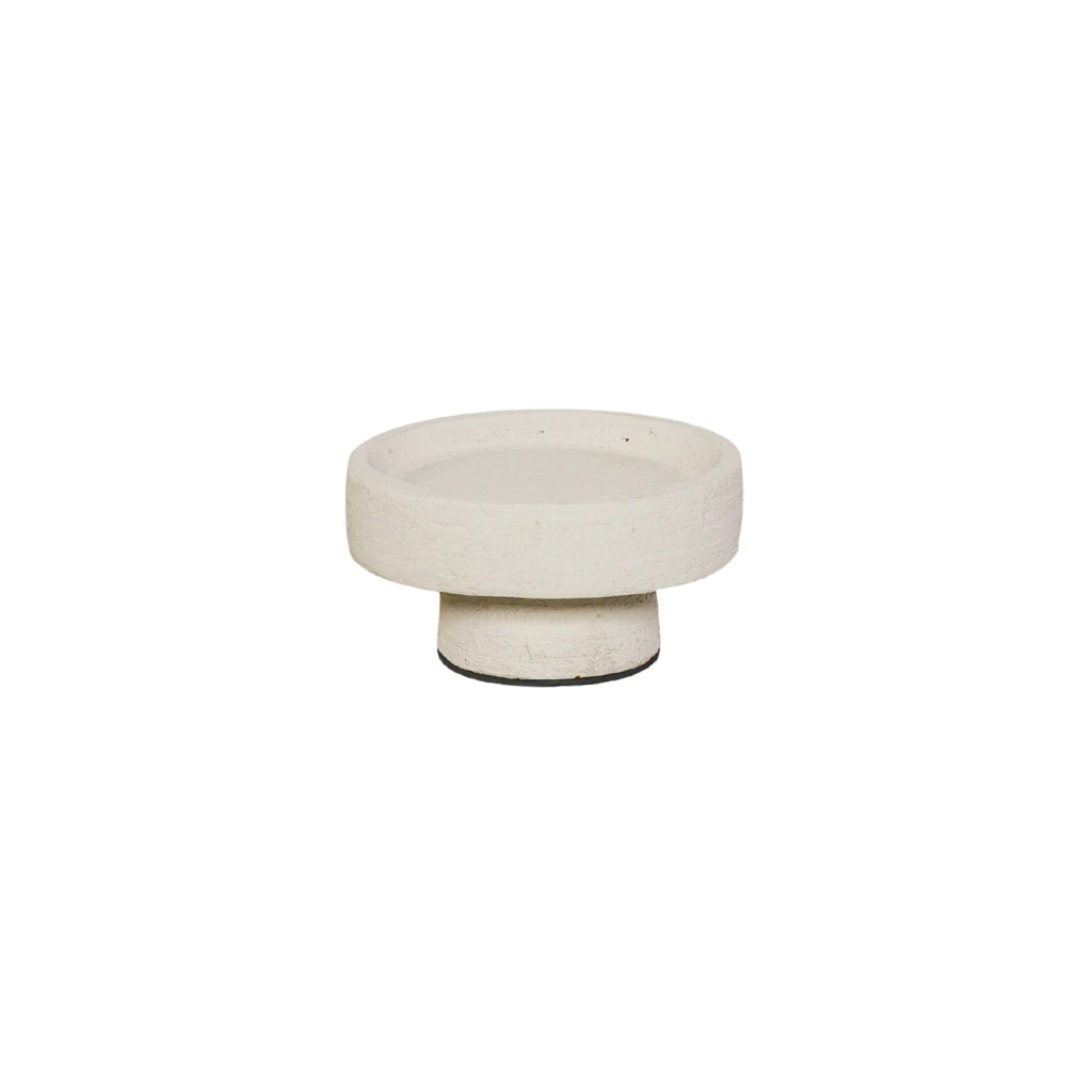 Kerzenhalter auf Fuß - Beige - 12x6 cm - STILL