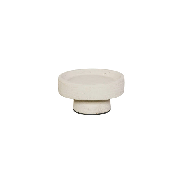 Kerzenhalter auf Fuß - Beige - 12x6 cm - STILL