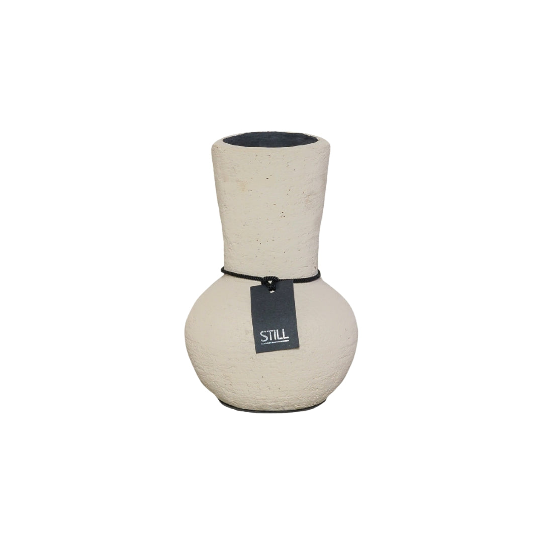 Kleine Flesvaas - Beige - 14x10 cm - STILL