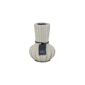 Kleine Flesvaas - Lijnen - Beige - 14x10 cm - STILL