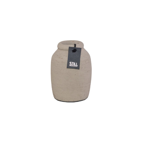 Kleine Vaas - Hoog - Taupe - 15x9 cm - STILL
