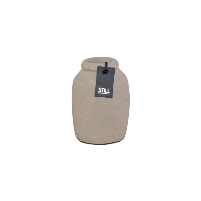 Kleine Vaas - Hoog - Taupe - 15x9 cm - STILL