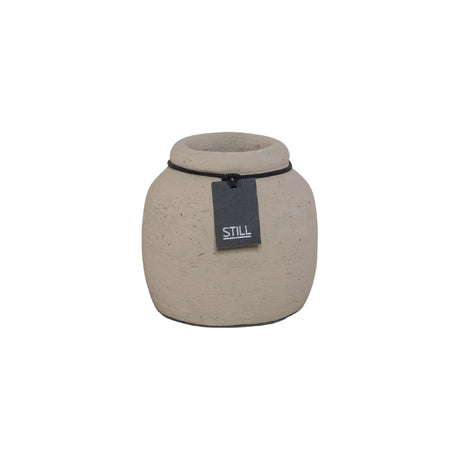 Kleine Vaas - Taupe - 12x12 cm - STILL