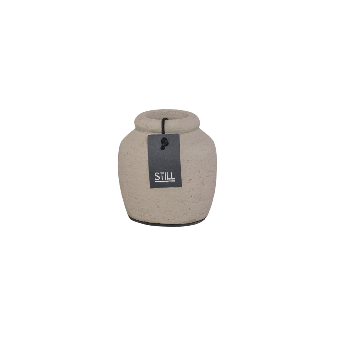 Kleine Vaas - Taupe - 9x9 cm - STILL