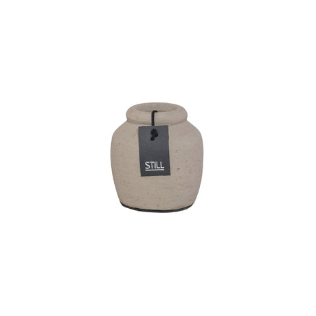 Kleine Vaas - Taupe - 9x9 cm - STILL