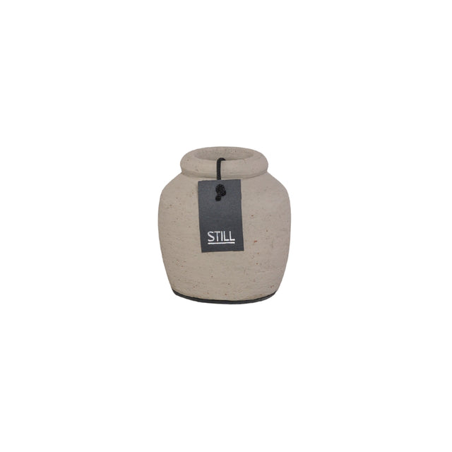 Kleine Vaas - Taupe - 9x9 cm - STILL