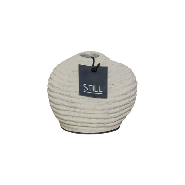 Vaas Organische Vorm - Ribbels - Beige - 17x15 cm - STILL