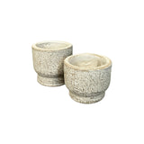 Waxinelichthouder set - Theelicht – 6,5x6,5 en 5,5x6,5 cm - Light - STILL