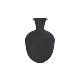 Grote zwarte design vaas van 50 cm met matte afwerking