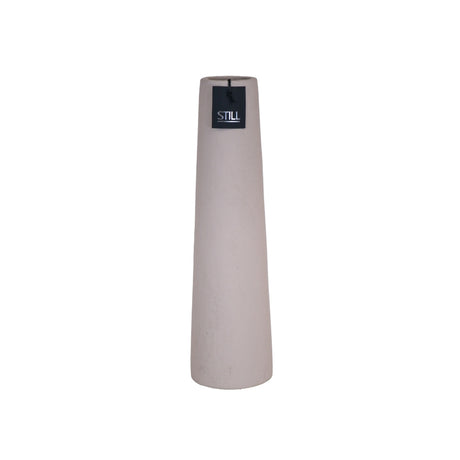 Hoge beige vaas 50x14 cm van handgemaakt aardewerk uit de STILL Collection