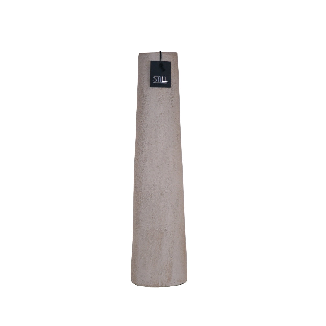 Hoge gladde vaas Light 40x12 cm van handgemaakt aardewerk uit de STILL Collection