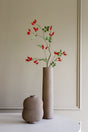 Hoge vaas Light 40x12 cm van aardewerk met decoratieve bloesemtakken uit de STILL Collection