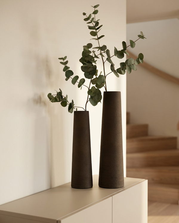 Hohe glatte Vase Latte 40x12 cm | STILL Collection