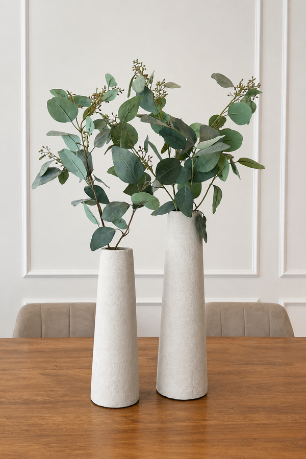 Hohe glatte Vase – Beige – 40x12 cm – STILL