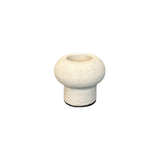 Beige waxinelichthouder op voet van aardewerk 8x8 cm van STILL